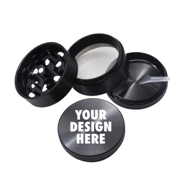 Aircraft Aluminum 56MM 4 Piece Weed Grinder Herb Grinder With Sharp Diamond Teeth Herb Crusher Smoking accessories